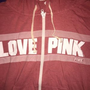 Pink victoria secret jacket & pants set